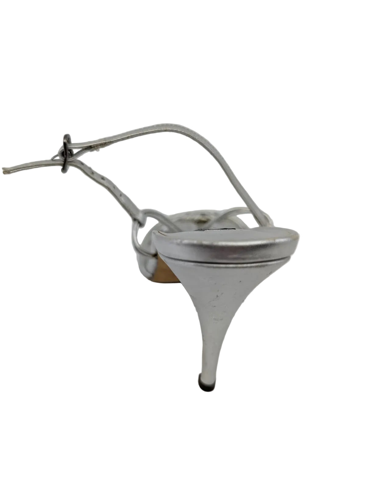 Claudia Ciuti Silver Leather Sandals