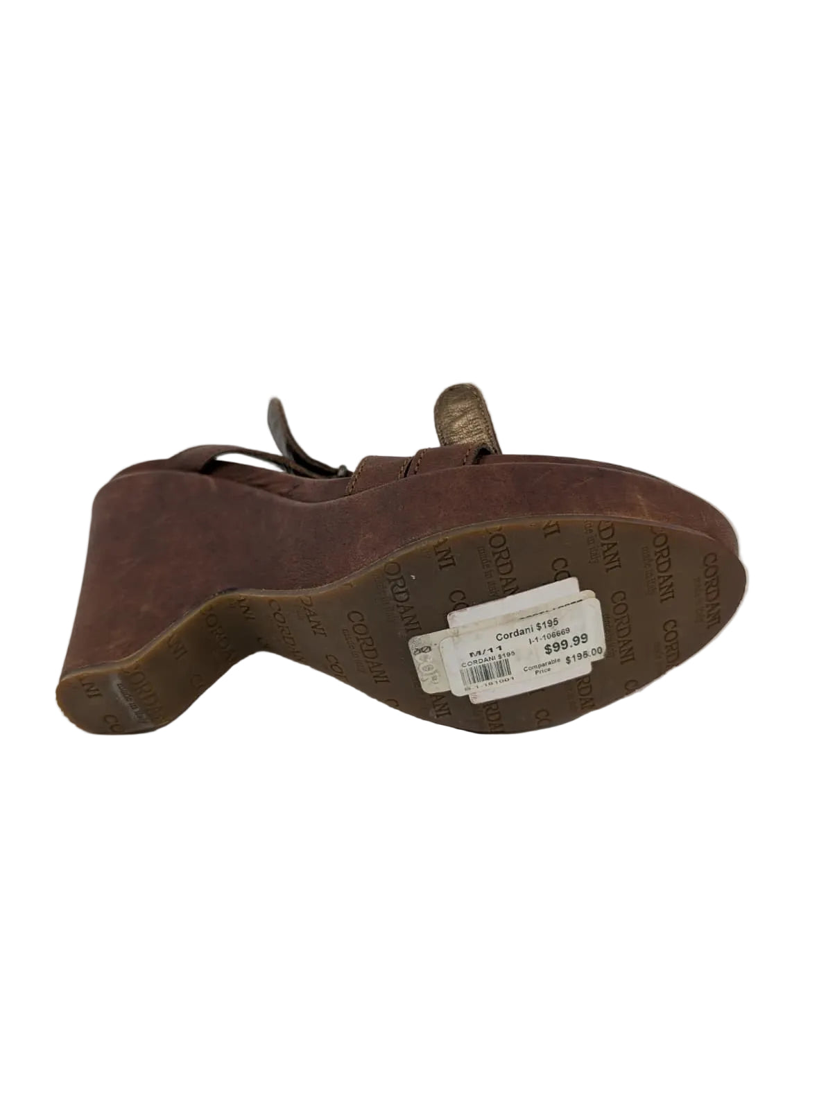 Cordani Brown Leather Sandals