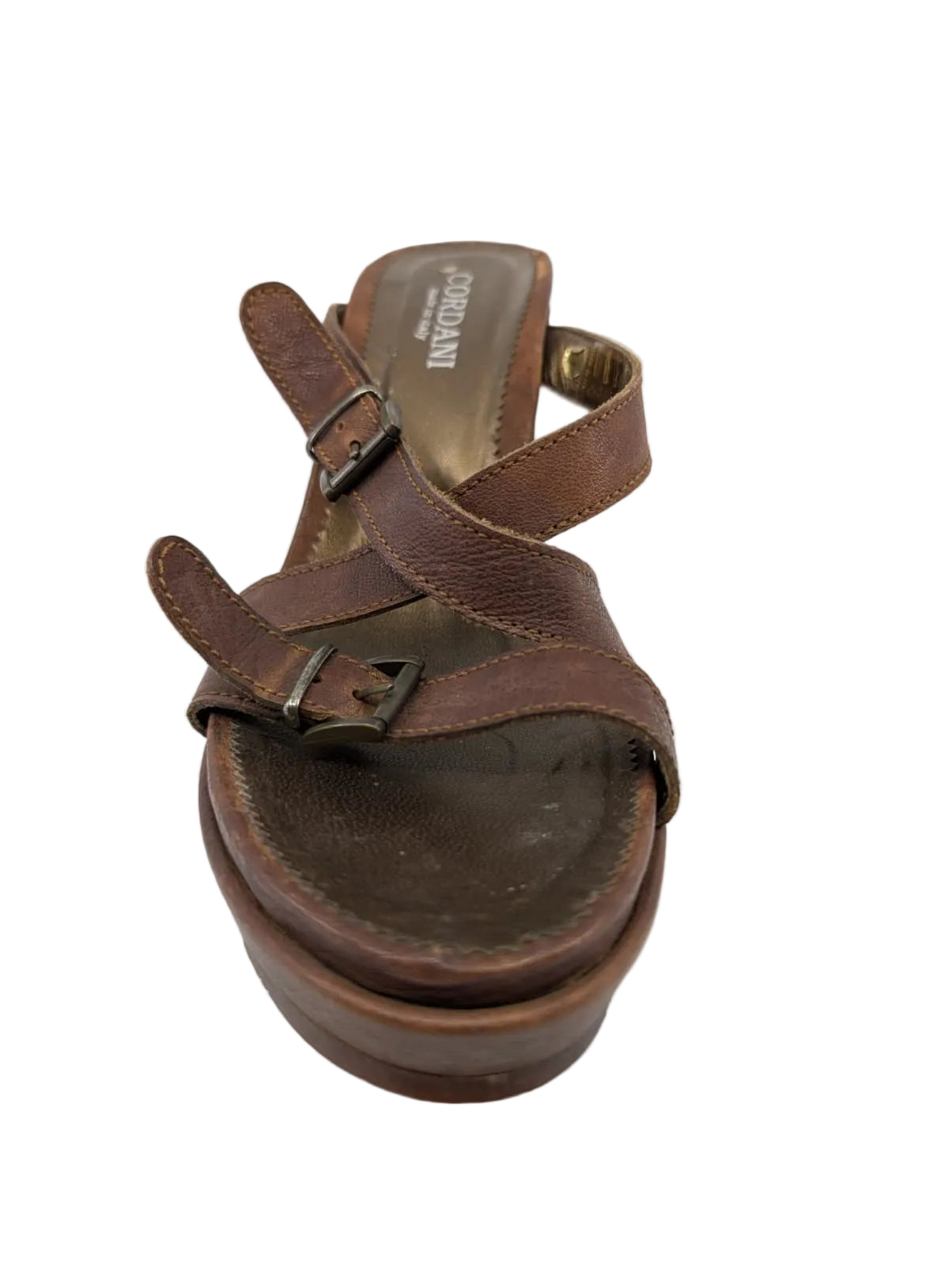 Cordani Brown Leather Sandals
