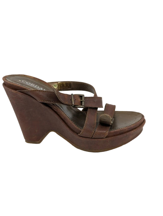 Cordani Brown Leather Sandals
