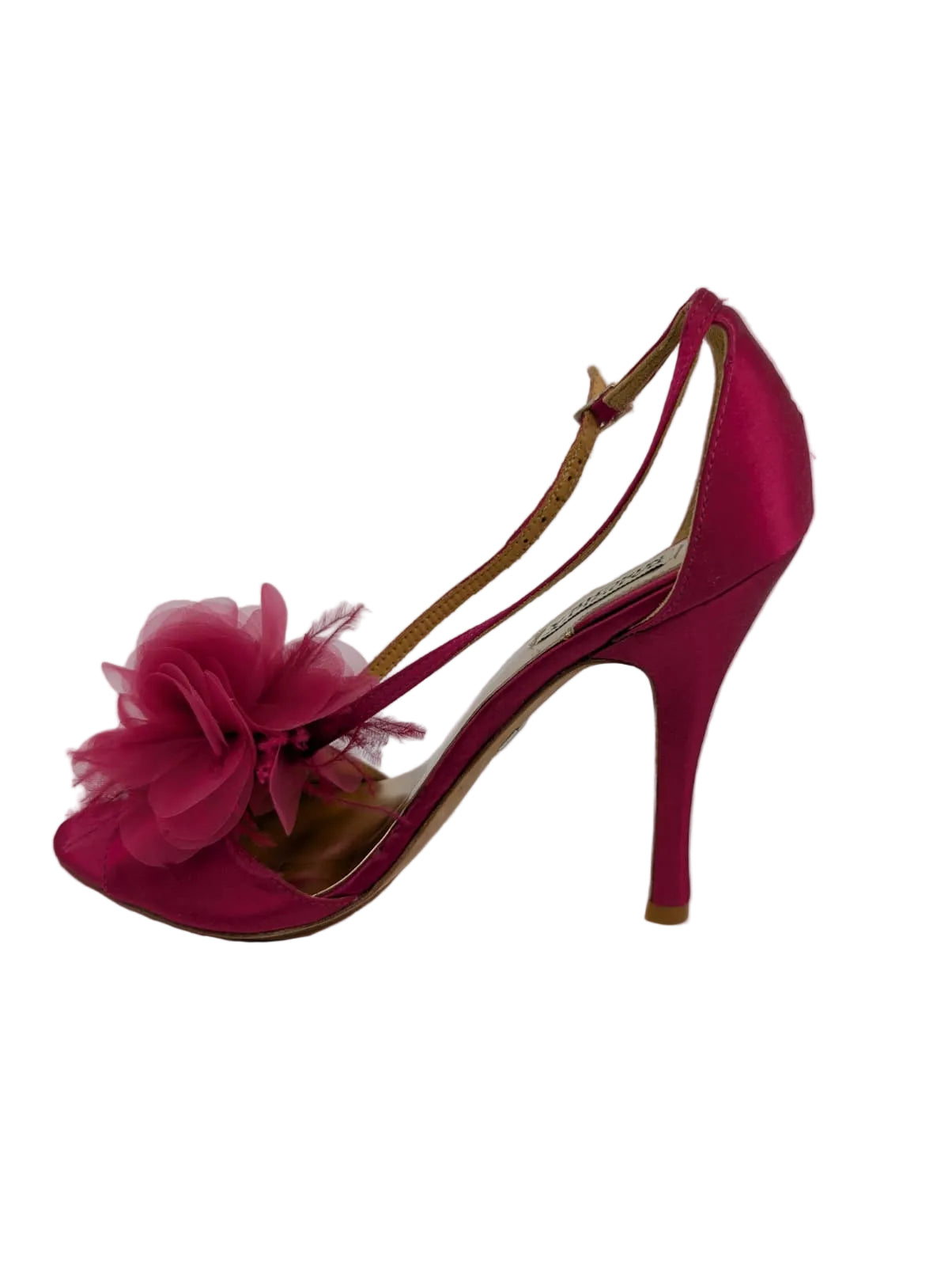 Badgley Mischka Pink Satin Dress Sandal