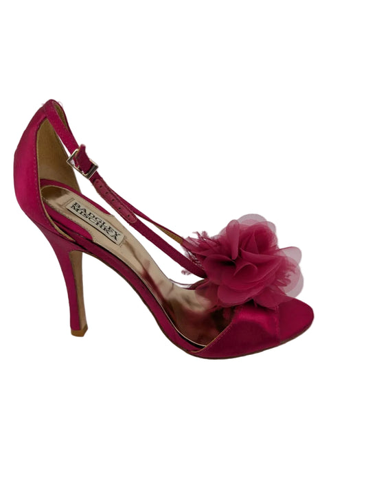 Badgley Mischka Pink Satin Dress Sandal