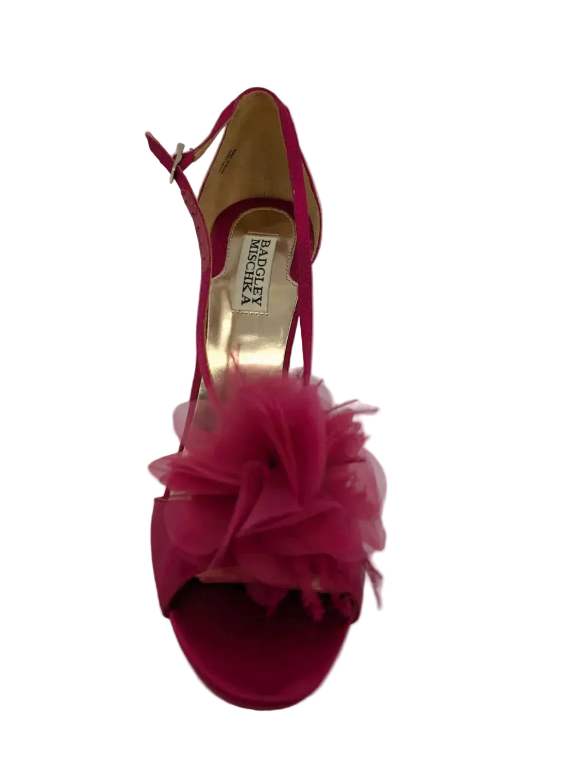 Badgley Mischka Pink Satin Dress Sandal