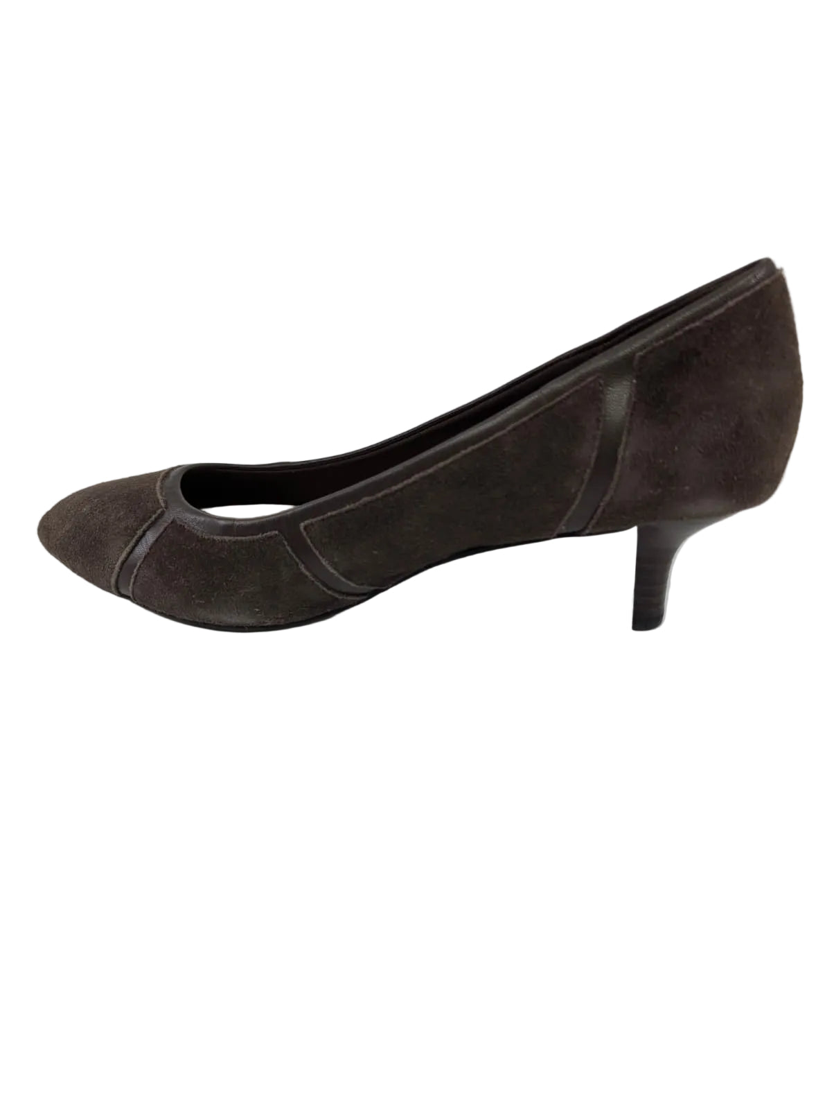 Rockport Brown Suede Low Heel Pump K59341