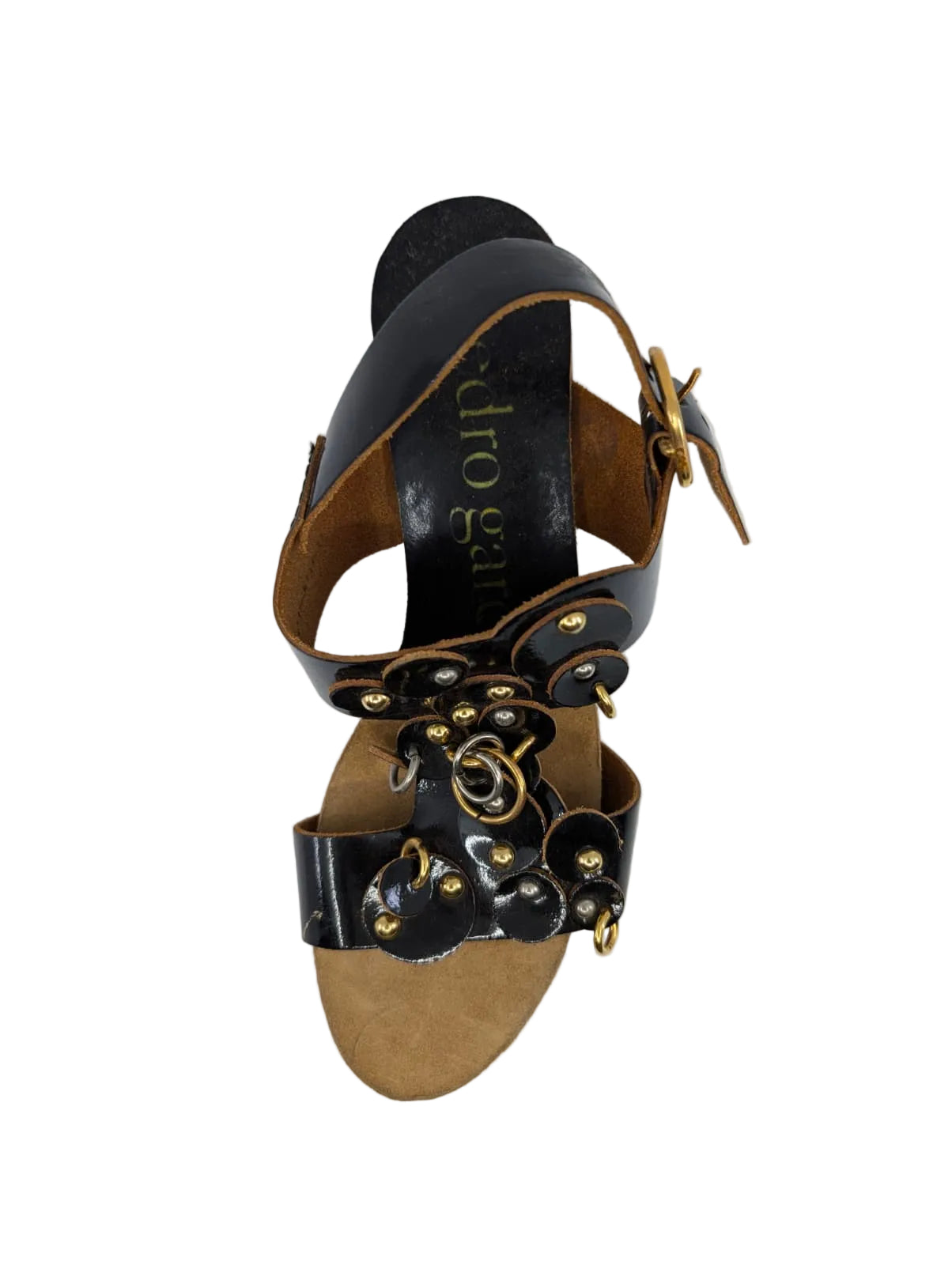 Pedro Garsso Black Wedge Sandal