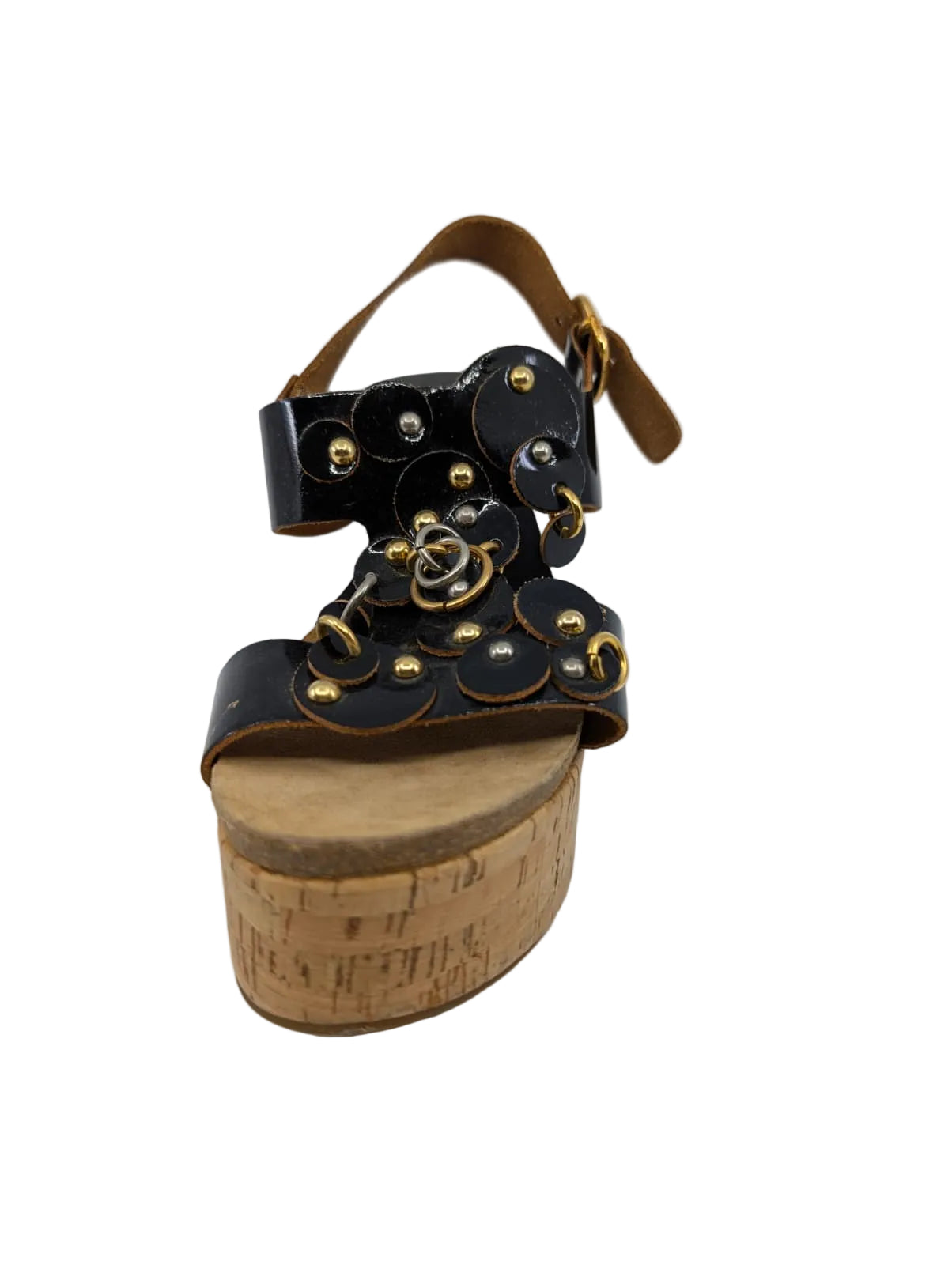 Pedro Garsso Black Wedge Sandal