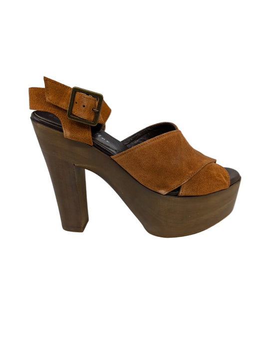 Jane Bourbon Suede Bettye Muller Sandals