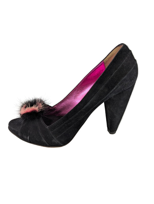 Black Suede Gigi Favela Pumps