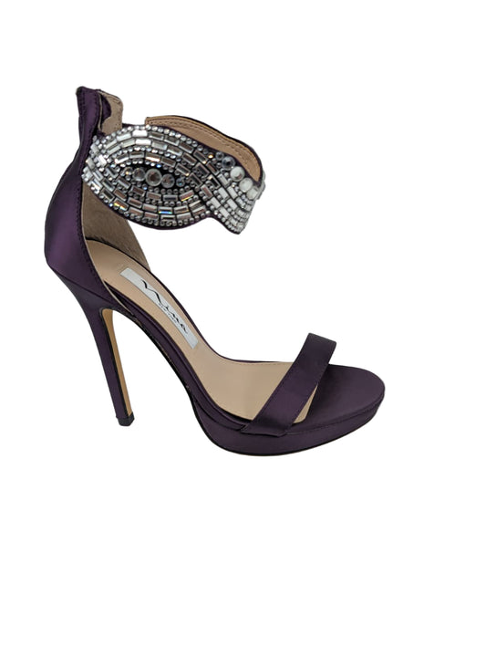 Fayth Eggplant  Reflective Nina Sandals