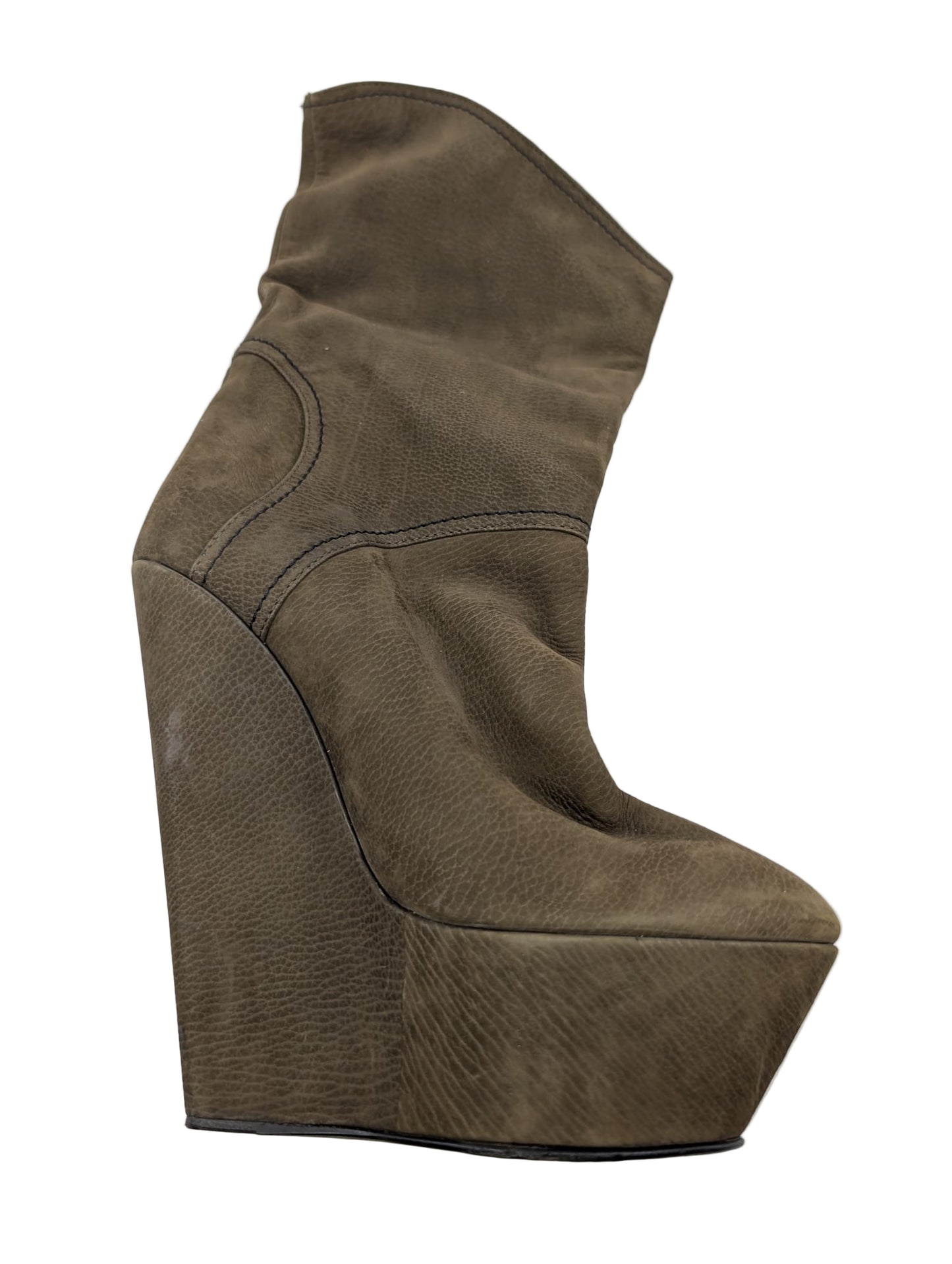Giuseppe Zanotti Green Wedge Boots