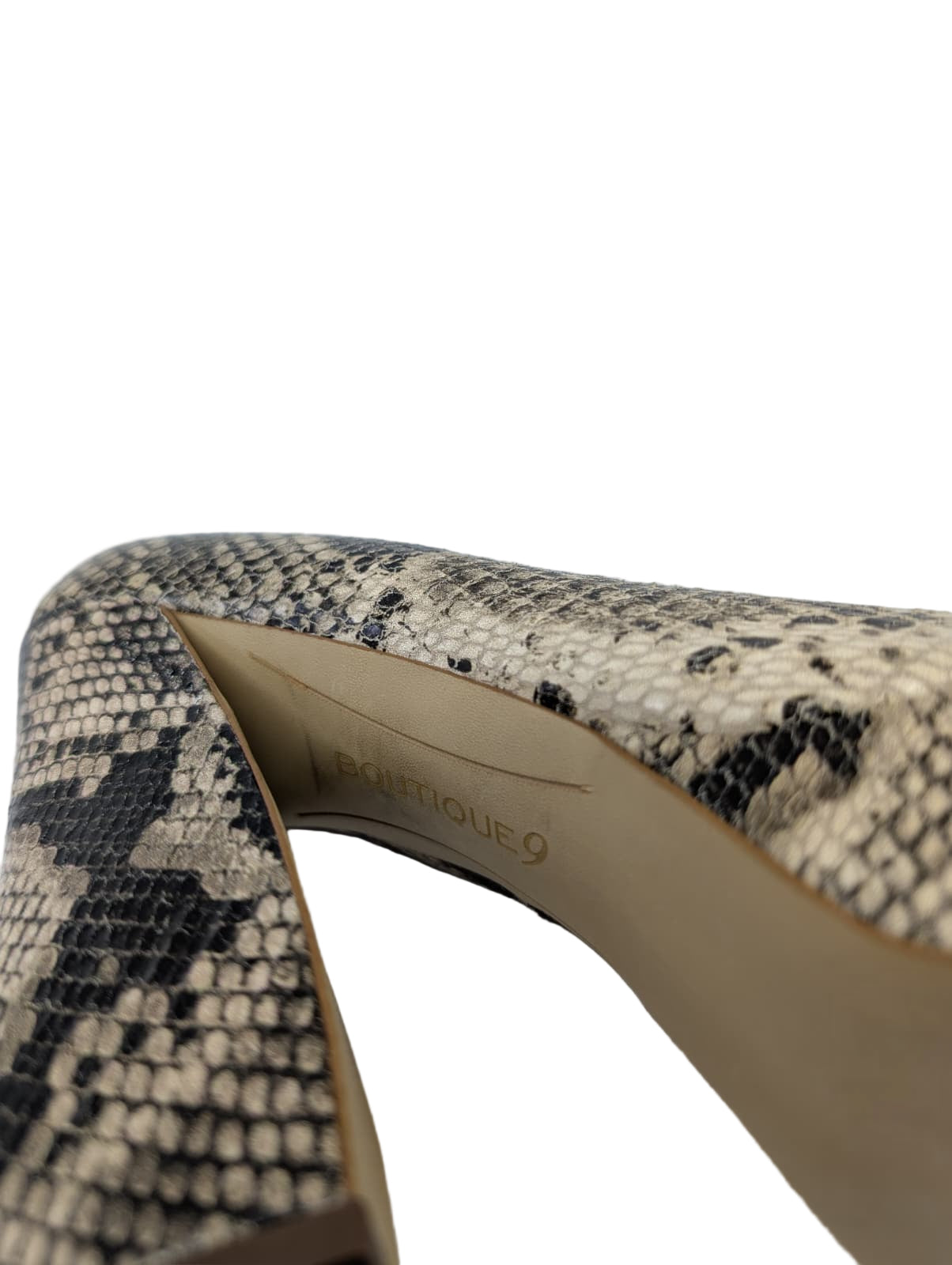 Alessandra Light Natural Snake Print Heel Boutique 9 Platform Pumps