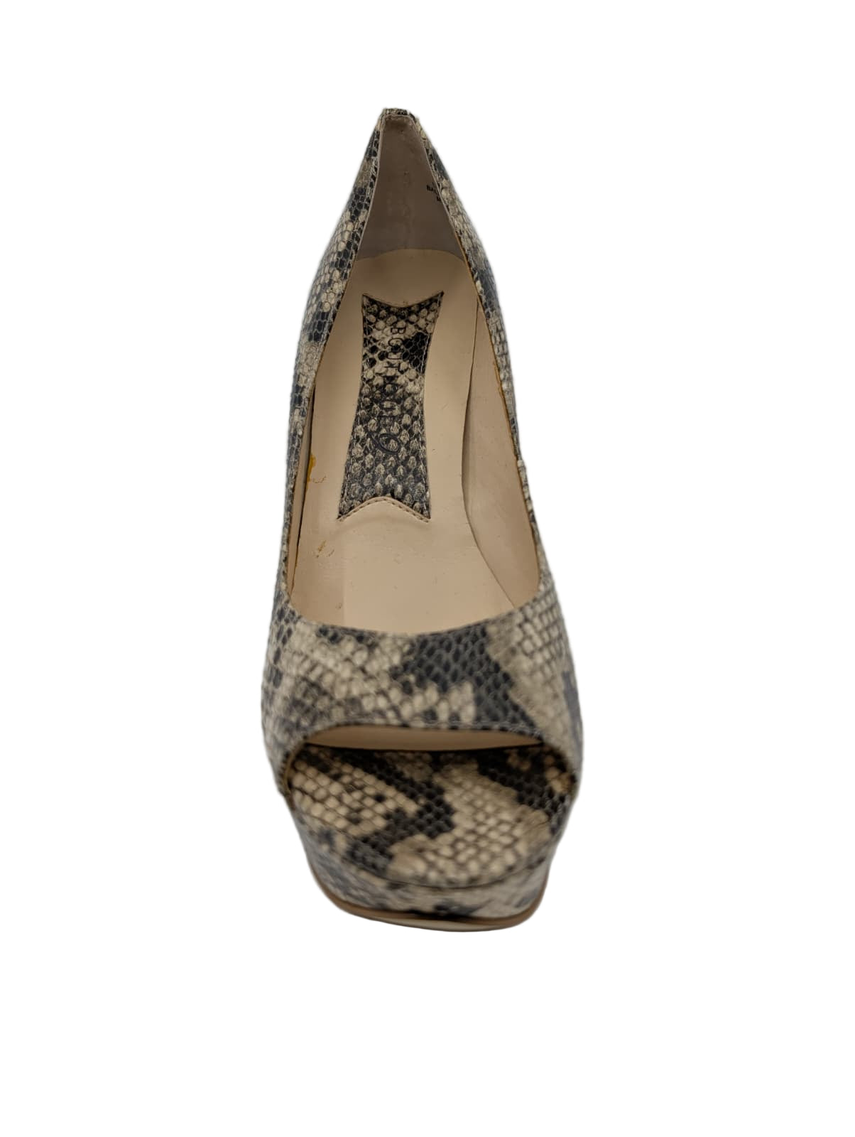 Alessandra Light Natural Snake Print Heel Boutique 9 Platform Pumps