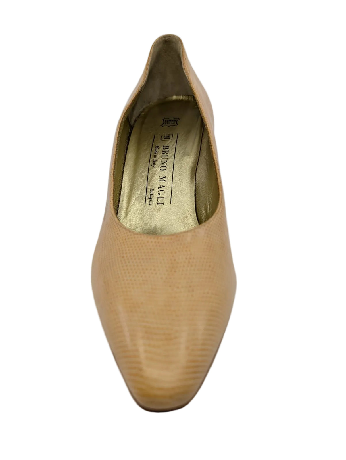 Bruno Magli Orange Leather Pumps