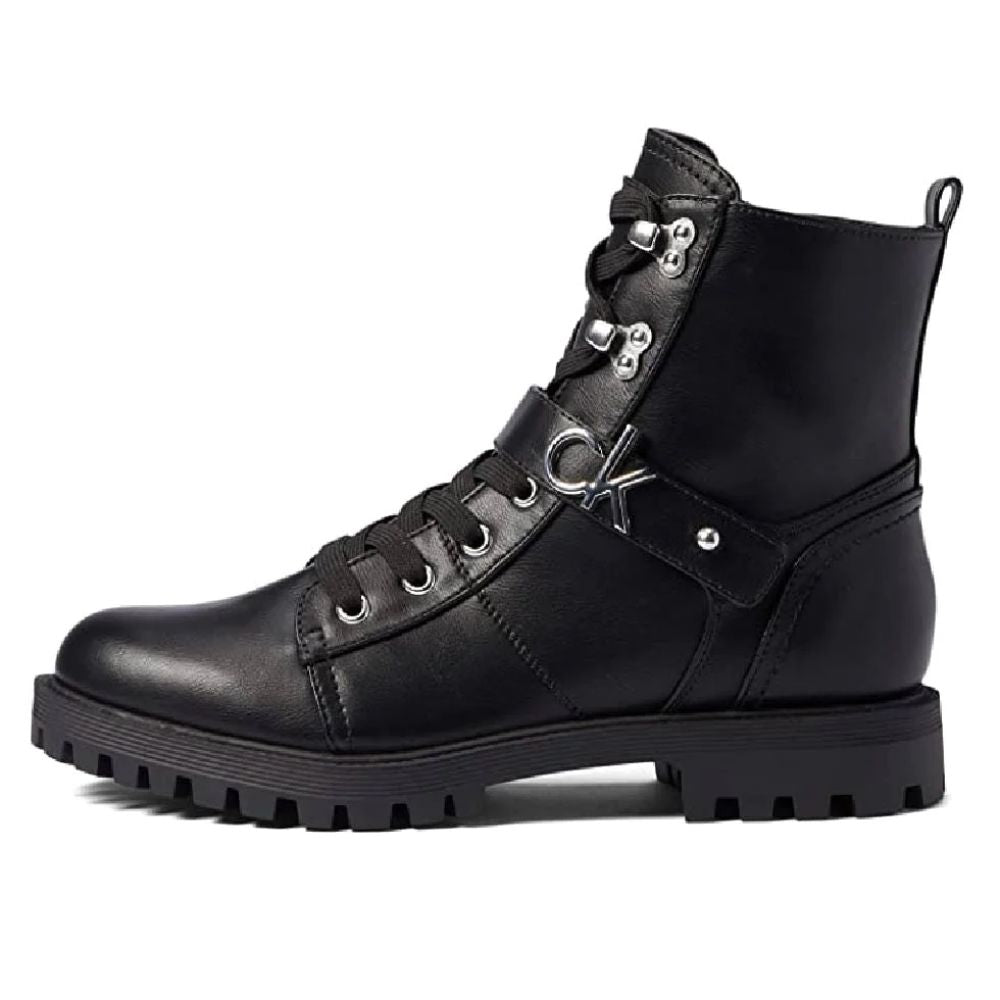 Gavin Black Calvin Klein Ankle Combat Boots