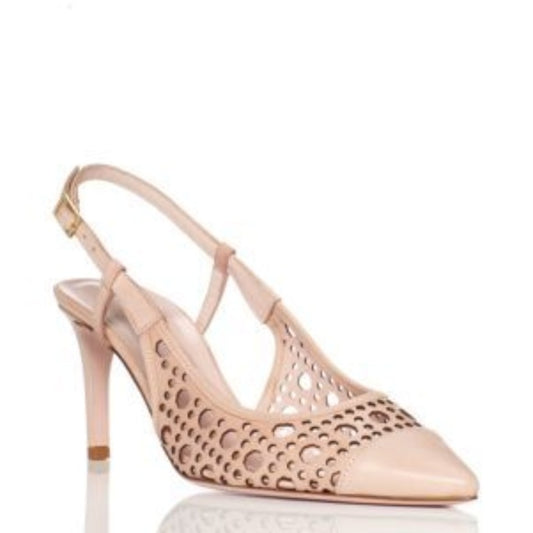 Jaleesa Pink Leather Kate Spade Slingback Pumps