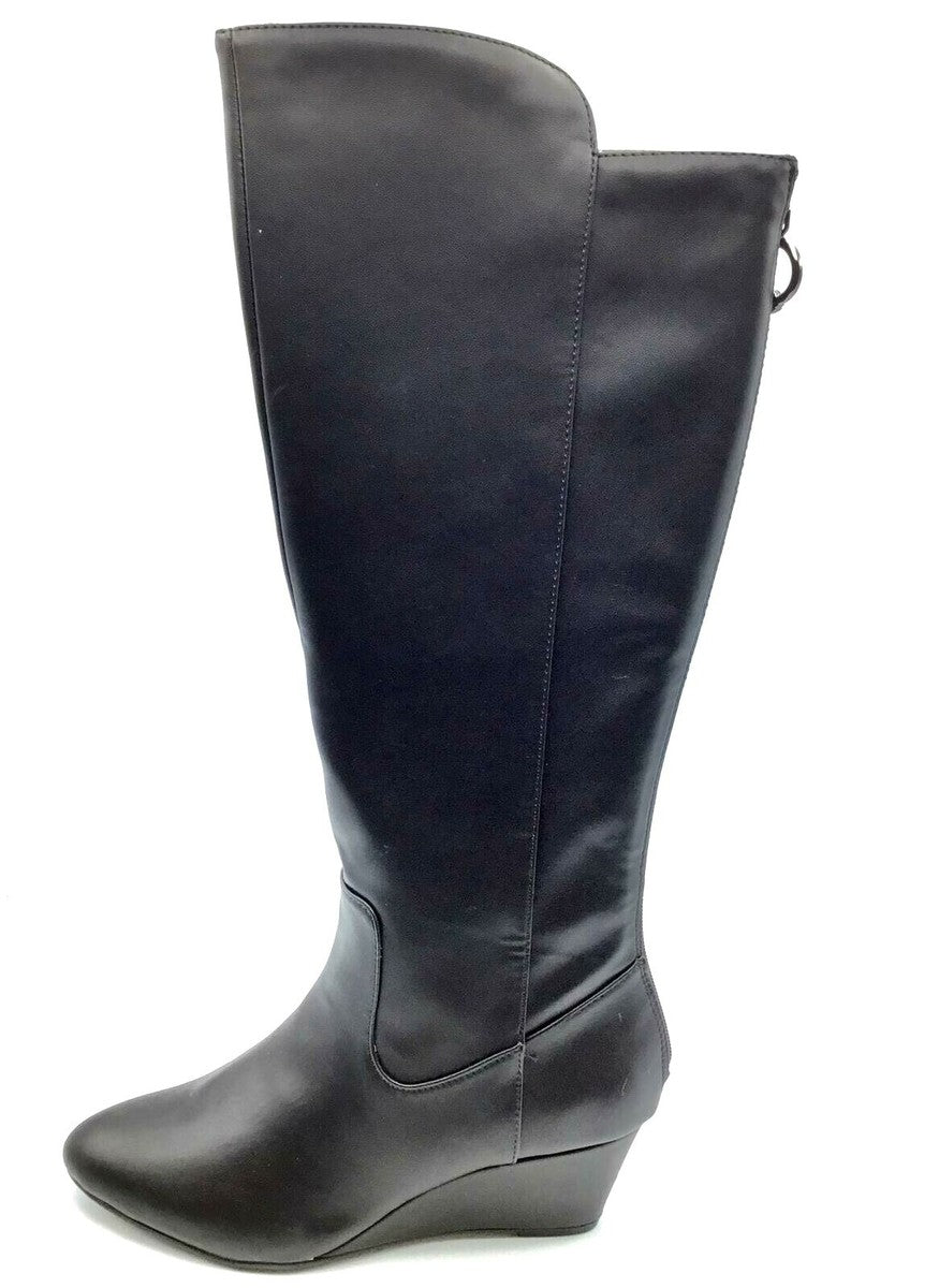 Amy Black Wedge Anne Klein Boots