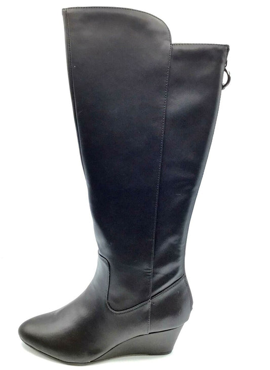 Amy Black Wedge Anne Klein Boots