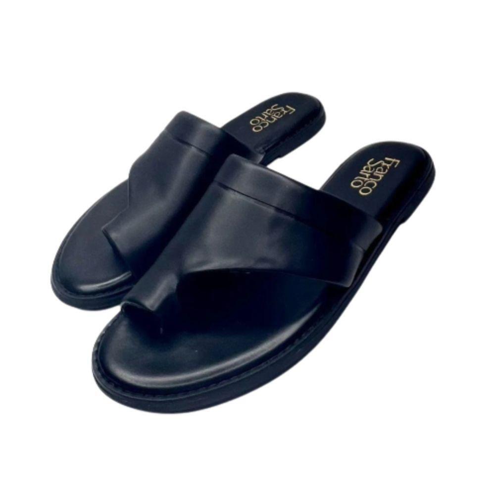 Julees Black Open Toe Loop Slide Franco Sarto Sandals