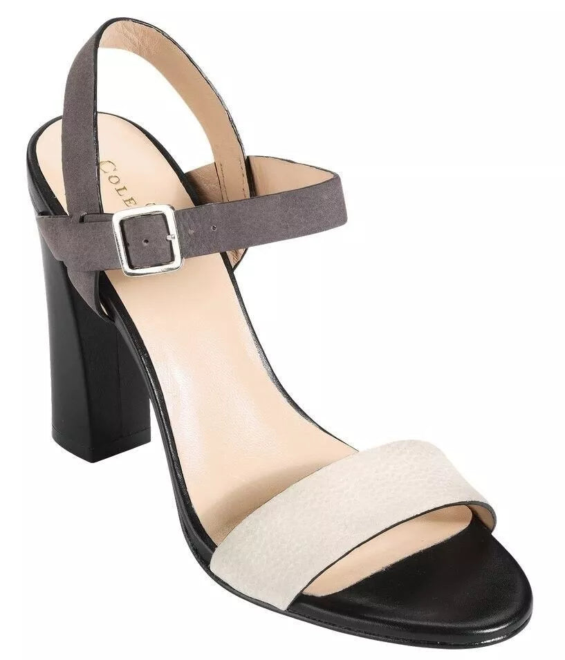 Minetta Ivory Dark Grey Cole Haan Sandals
