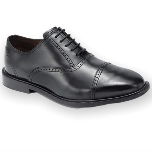 Rockport Fair Oak Captoe Black Leather Oxford Shoes