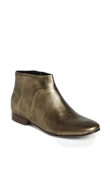 Allen Bootie Gold Black Metallic Cole Haan Ankle Leather Boots