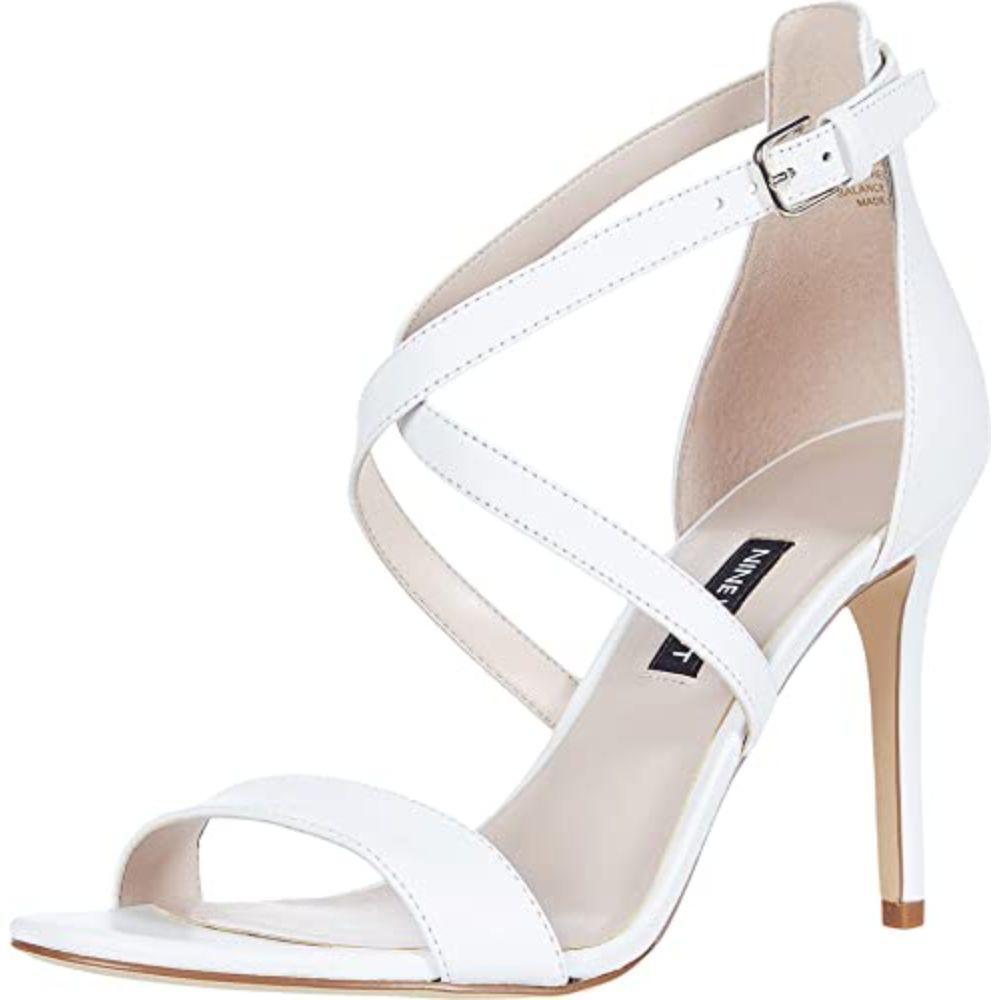Mydebut White Leather Nine West Sandals