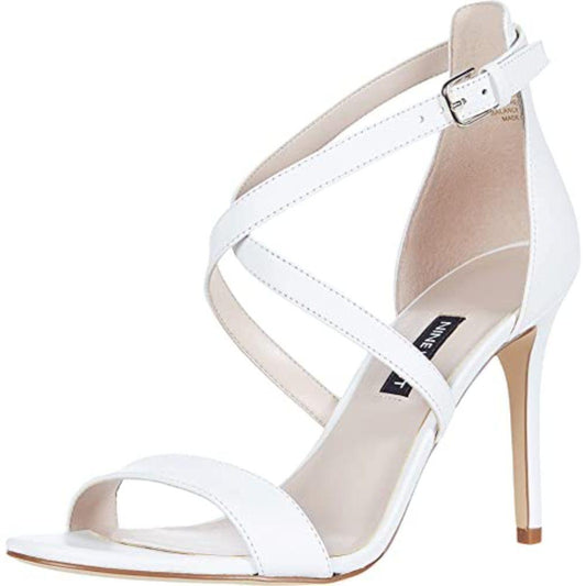 Mydebut White Leather Nine West Sandals