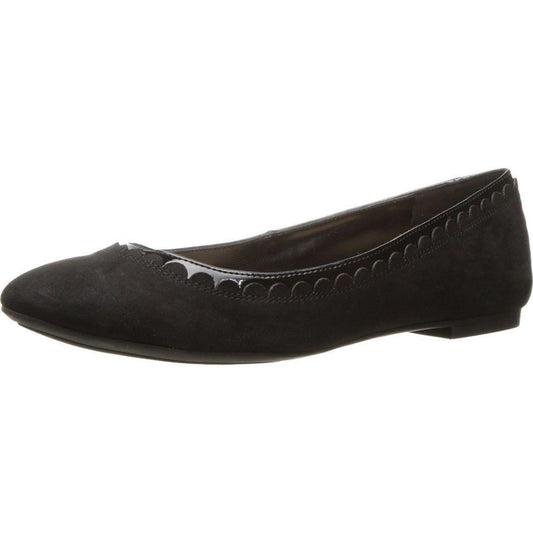 Zayn Black Fabric Nine West Ballet Flats