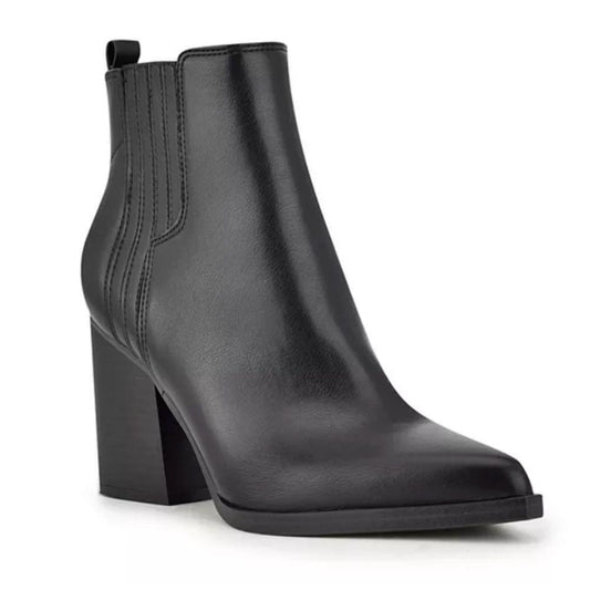 Orleeh Black Synthetic Nine West Ankle Boots