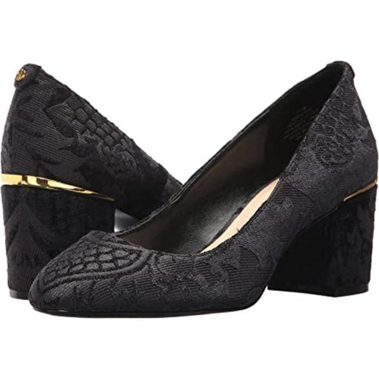 Astor Black Fabric Nine West Pumps