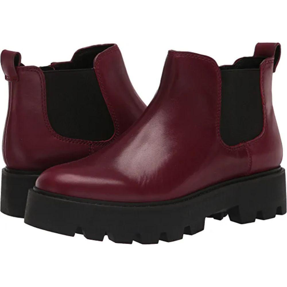 Balinbooty Burgundy Leather Franco Sarto Ankle Boots