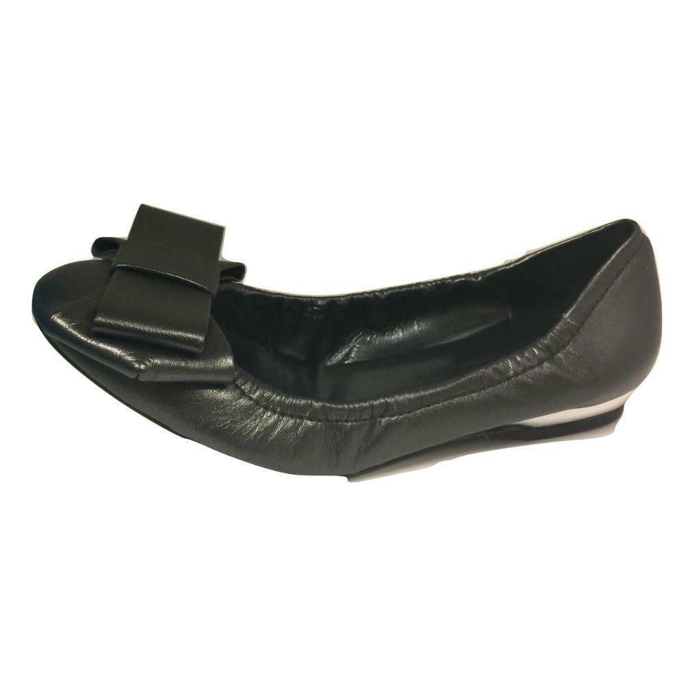 Rock'n' Roll Pewter Jon Josef Ballerina Leather Flats