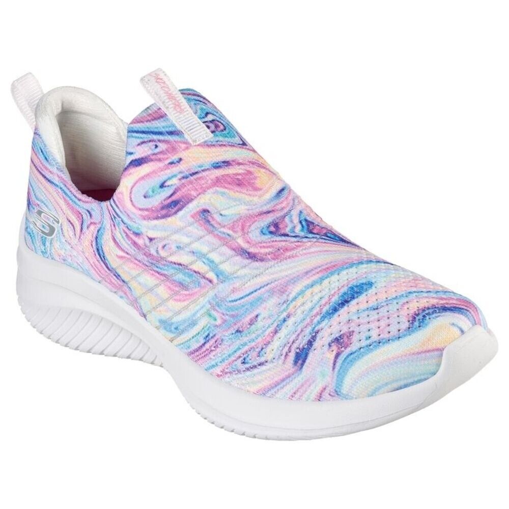 149862 Ultra Flex Groovy Orbit White Multi Fabric Skechers Sneakers