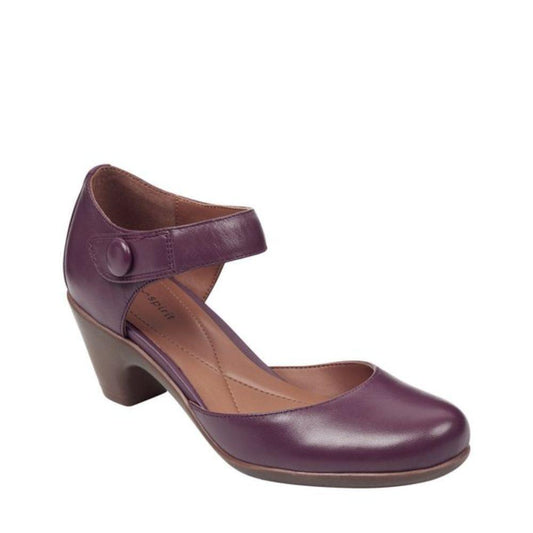 Clarice Dark Red Leather Easy Spirit Pumps