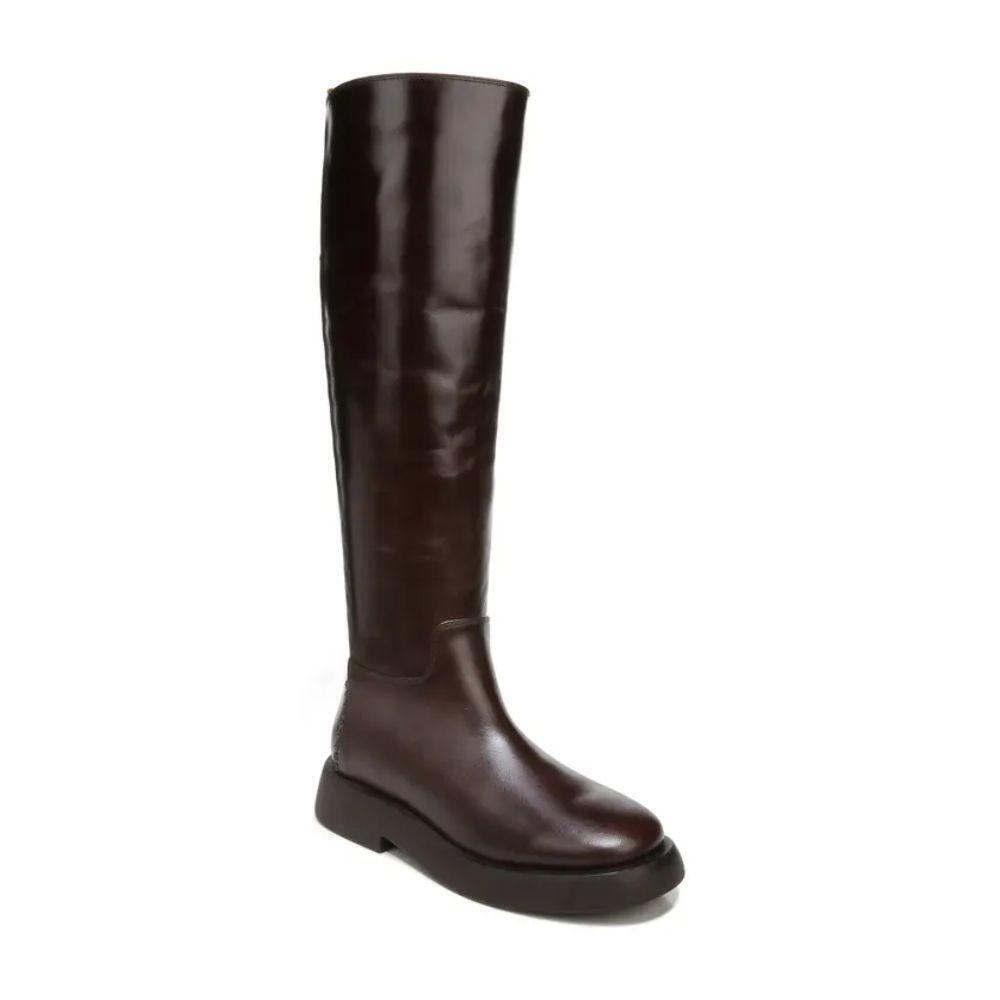 Eliza Brown Leather Franco Sarto Boots