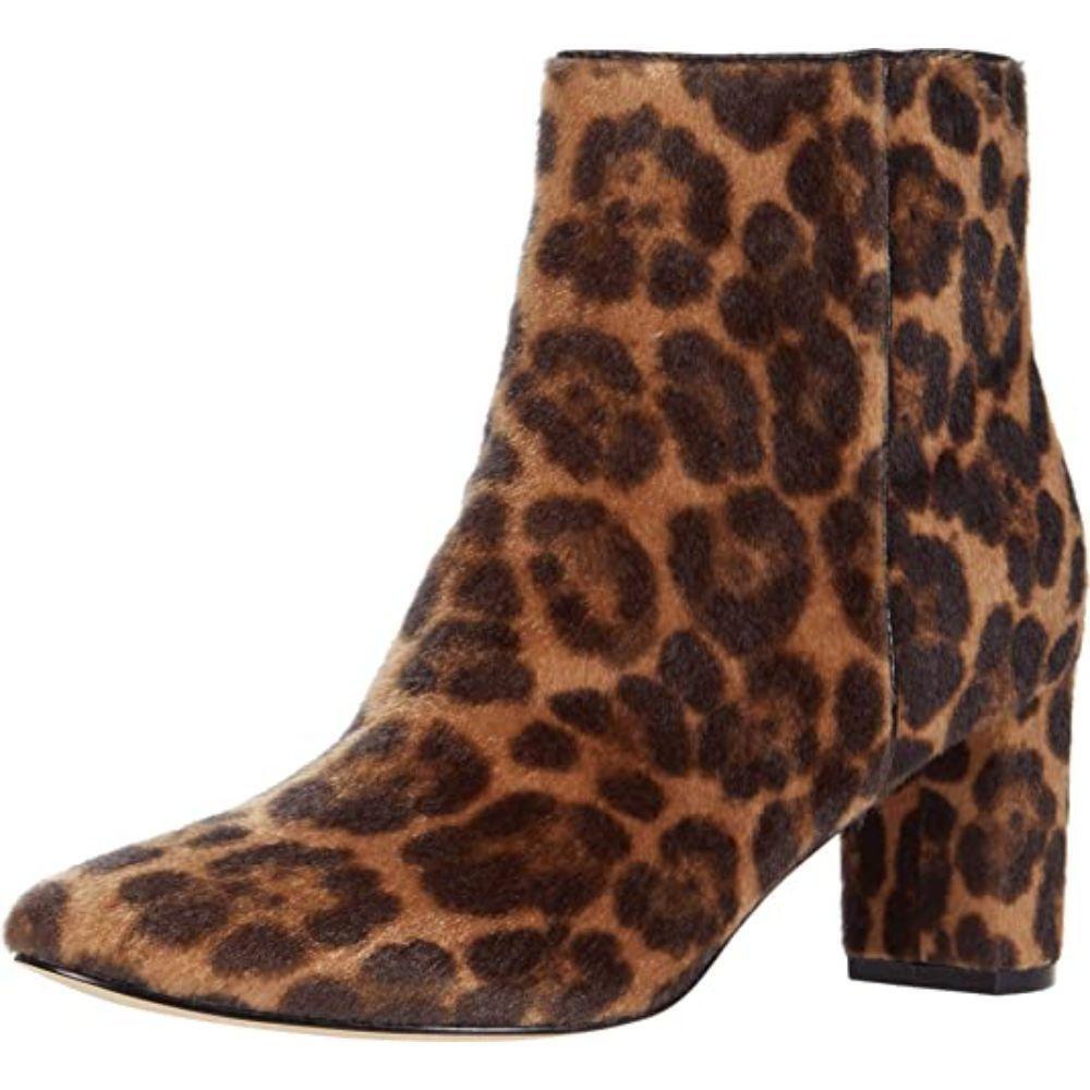 Trinp 2 Natural Multi Leopard Fabric Nine West Ankle Boots