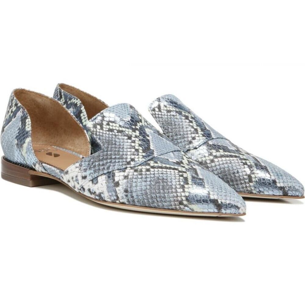 Toby Airy Blue Snake print Leather Franco Sarto d'Orsay Flats