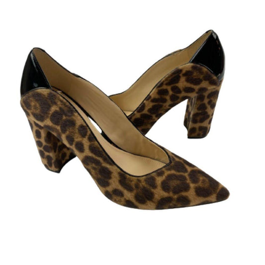 Aileen Natural Leopard Multi Fabric Nine West Pumps