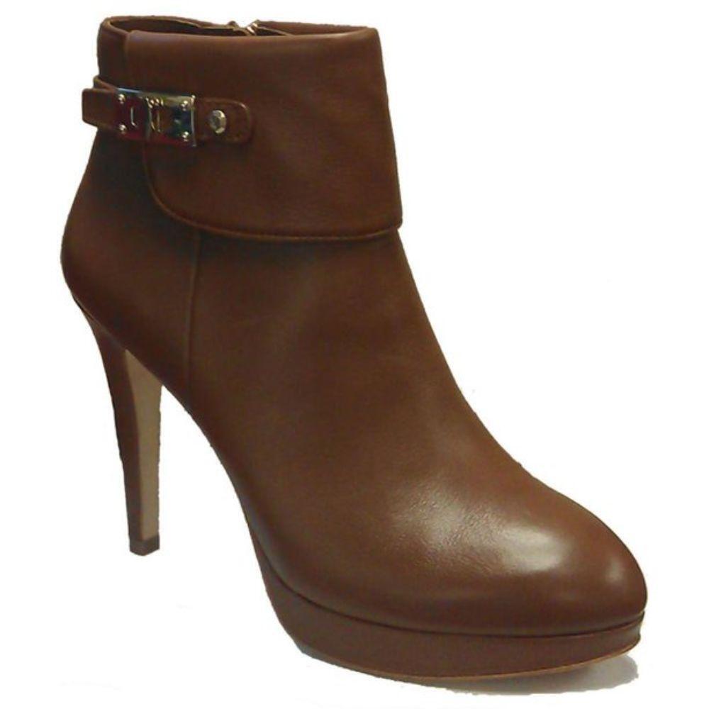 Evalina Camel Saddle Leather Vince Camuto Signature Ankle Boots