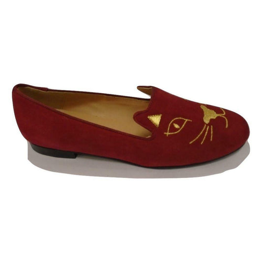 G Cat Scarlet Jon Josef Smoking Suede Loafer Flat