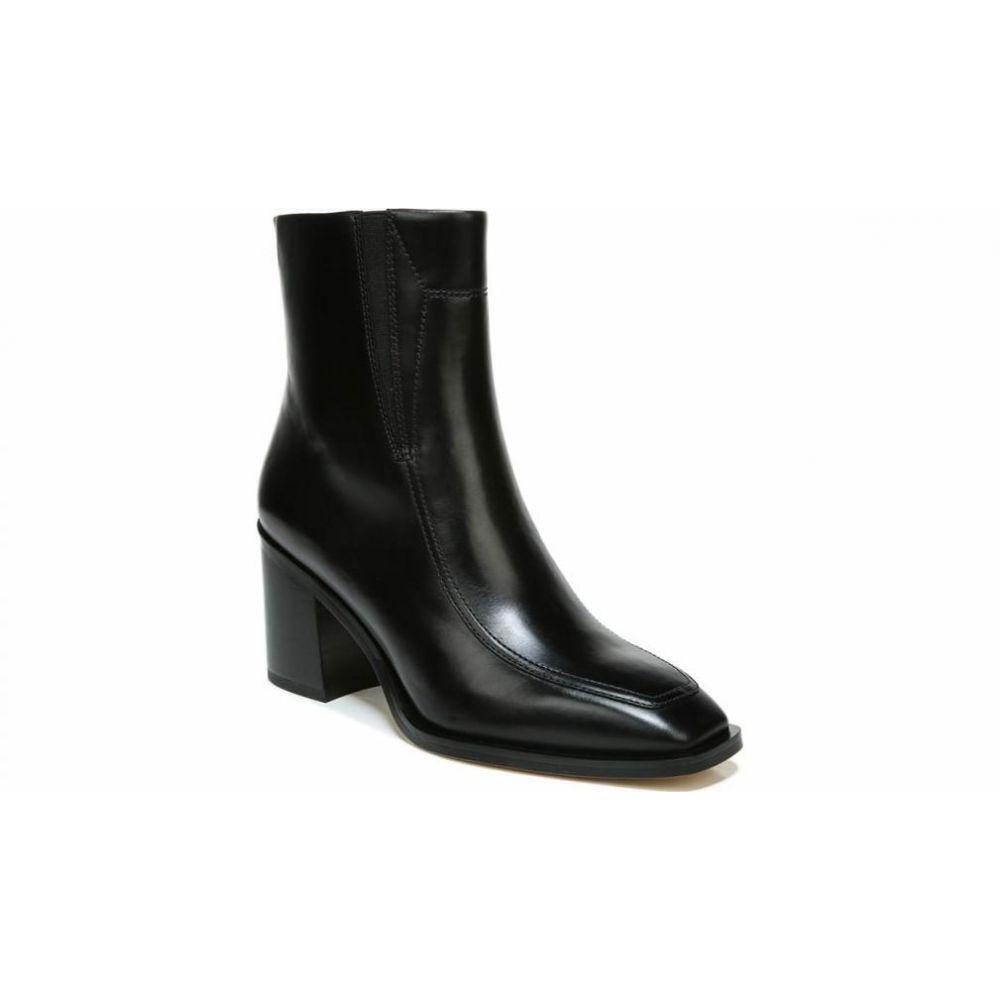 Romana Black Leather Franco Sarto Ankle Boots