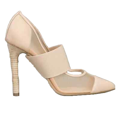 Reed Krakoff 13752 Nude Mesh Leather Pumps