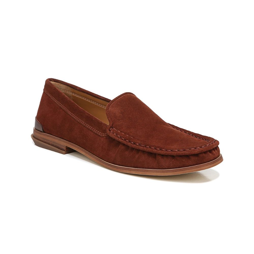 Gina Rust Suede Franco Sarto Loafer Flats