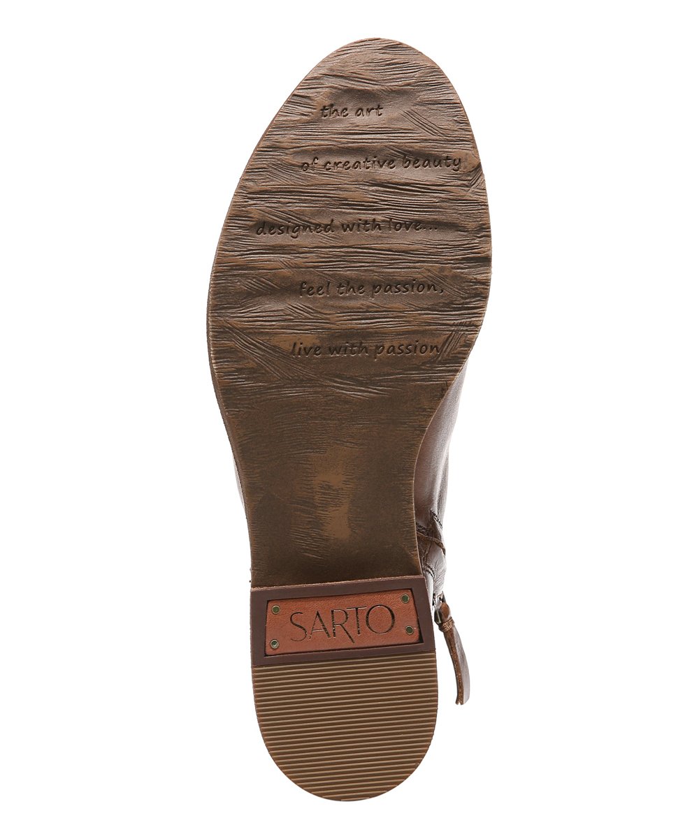 Lara Saddle Leather Franco Sarto Ankle Boots