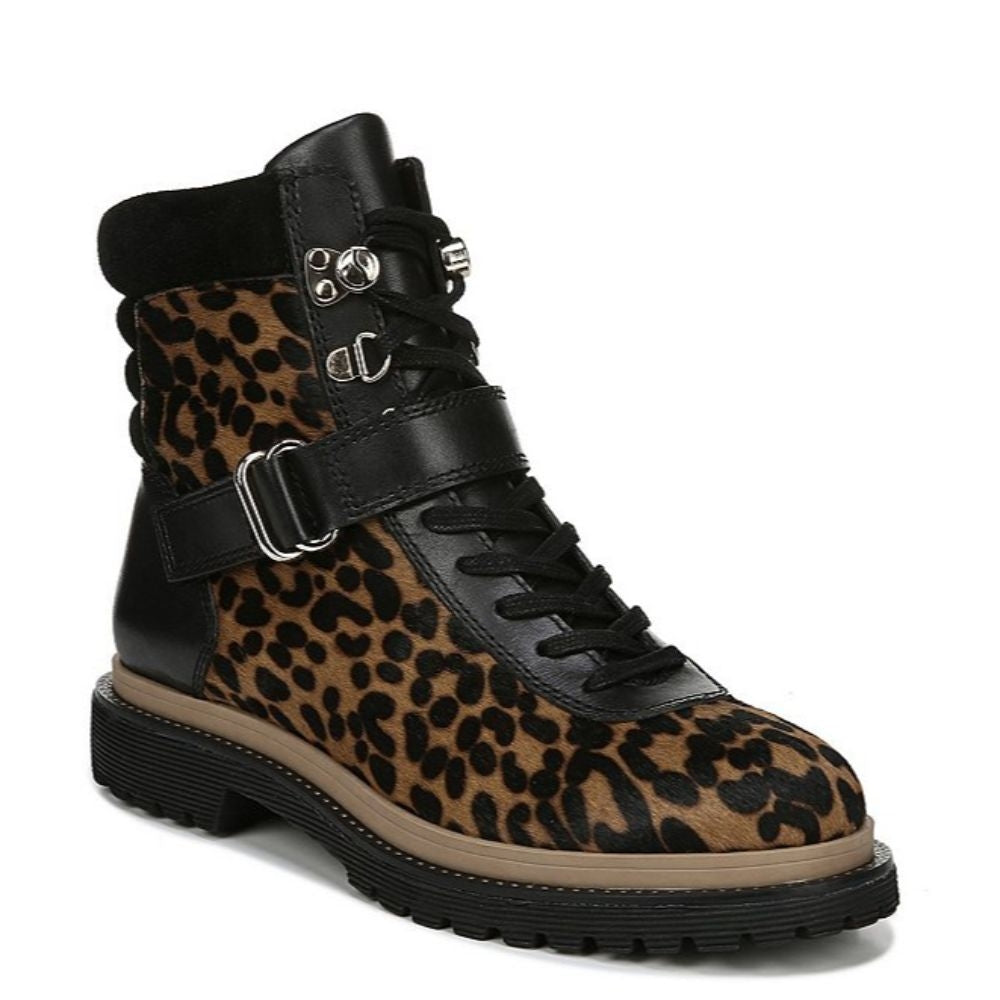 Alexia Whiskey Leopard Calf Hair Franco Sarto Ankle Boot