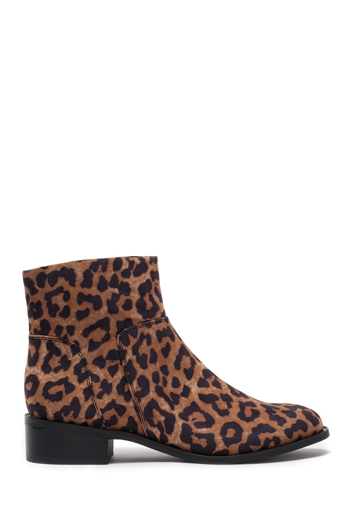 Benny Camel Leopard Microfiber Franco Sarto Ankle Boots