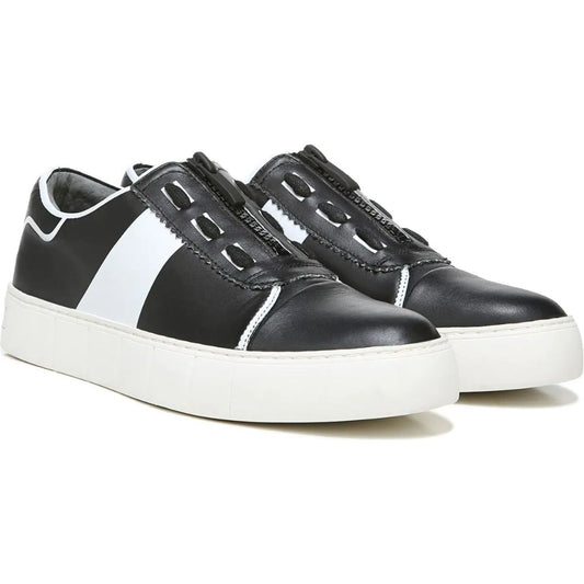 Issake Black Leather Franco Sarto Platform Sneaker