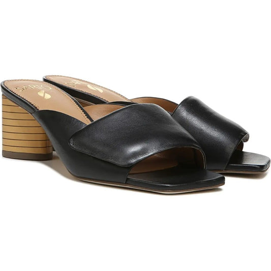 Violet Black Leather Franco Sarto Sandals