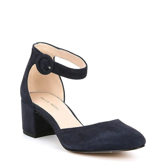 Uma Midnight Blue Suede Pelle Moda Pumps