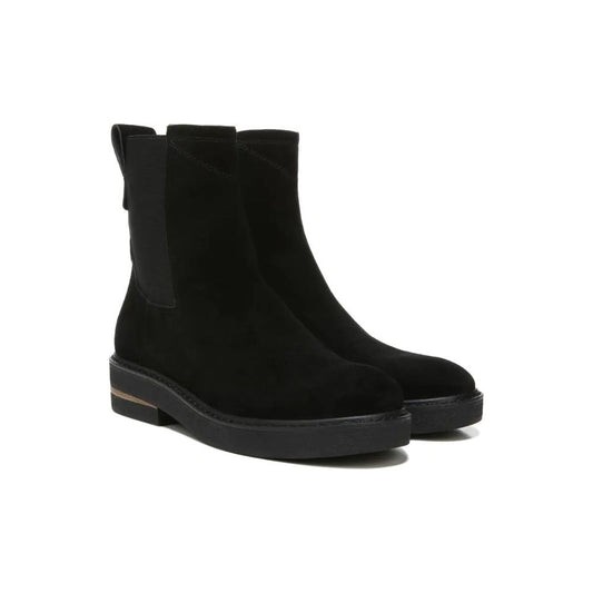 Bellina Black Suede Franco Sarto Ankle Boots